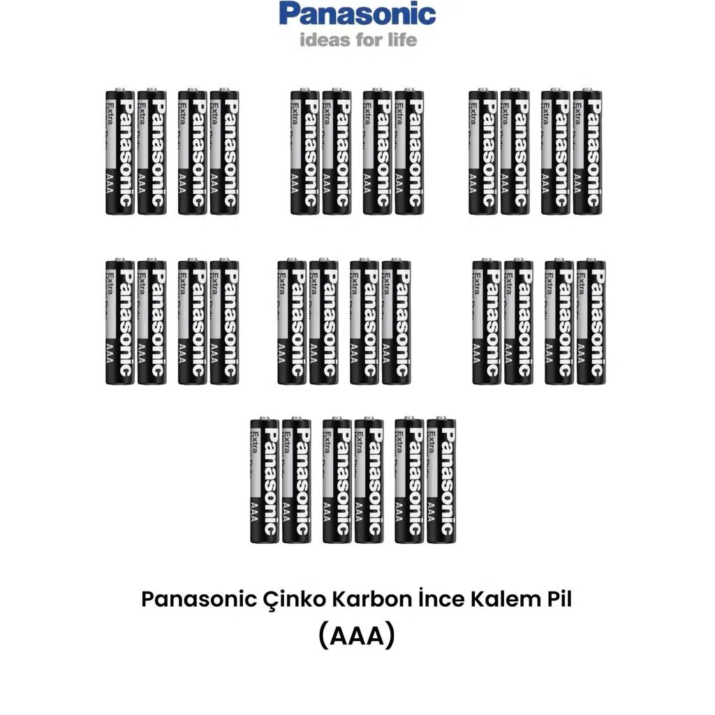 Panasonic Aaa İnce Kalem Pil 30 Adet Kumanda Lamba Pili