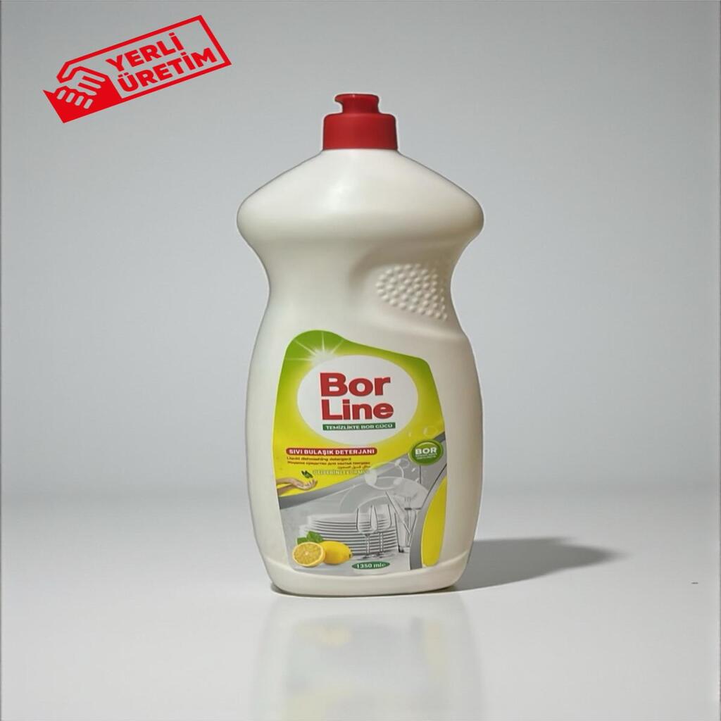 Borline 1 Adet 1350 Ml Limon Özlü Sıvı Bulaşık Yıkama Deterjanı