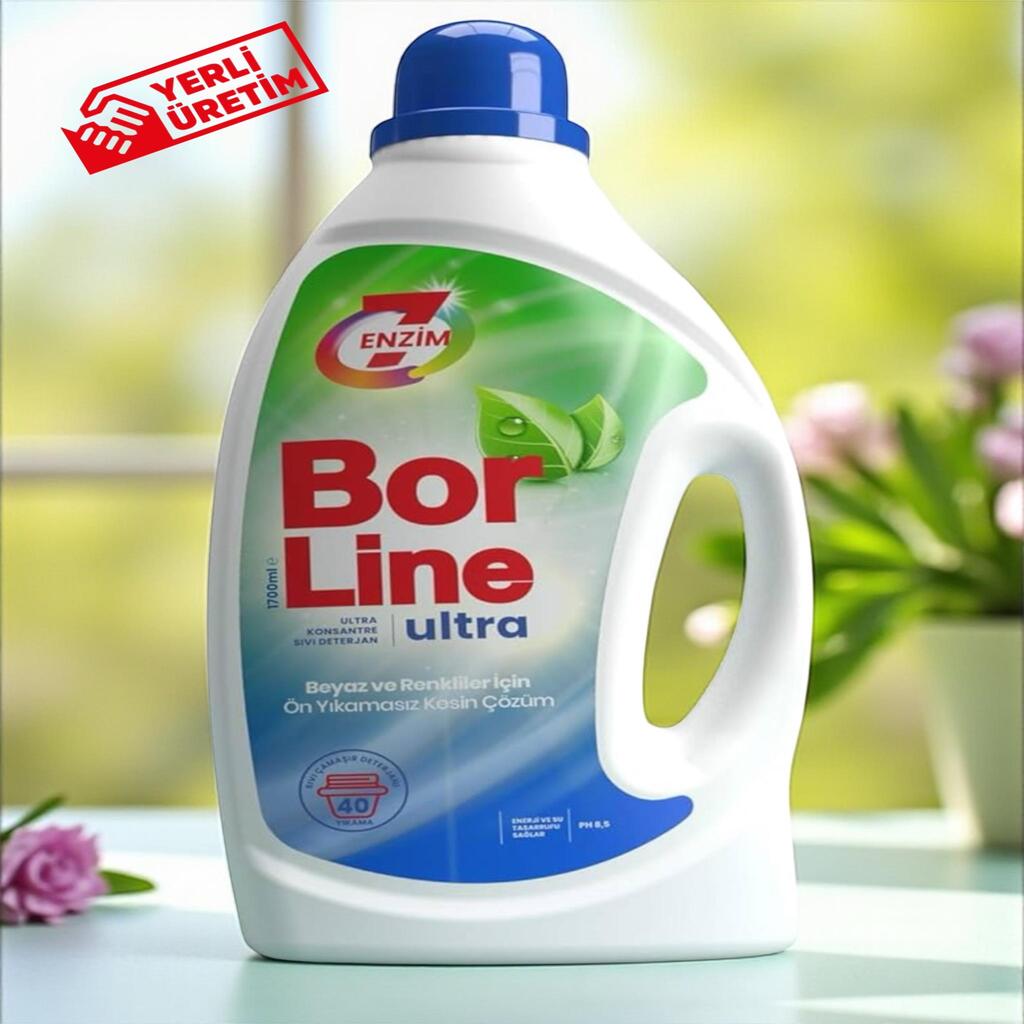 Borline 1 Adet Ultra Konsantre Sıvı Çamaşır Deterjanı 26 Yıkama Beyaz ve Renkliler İçin 