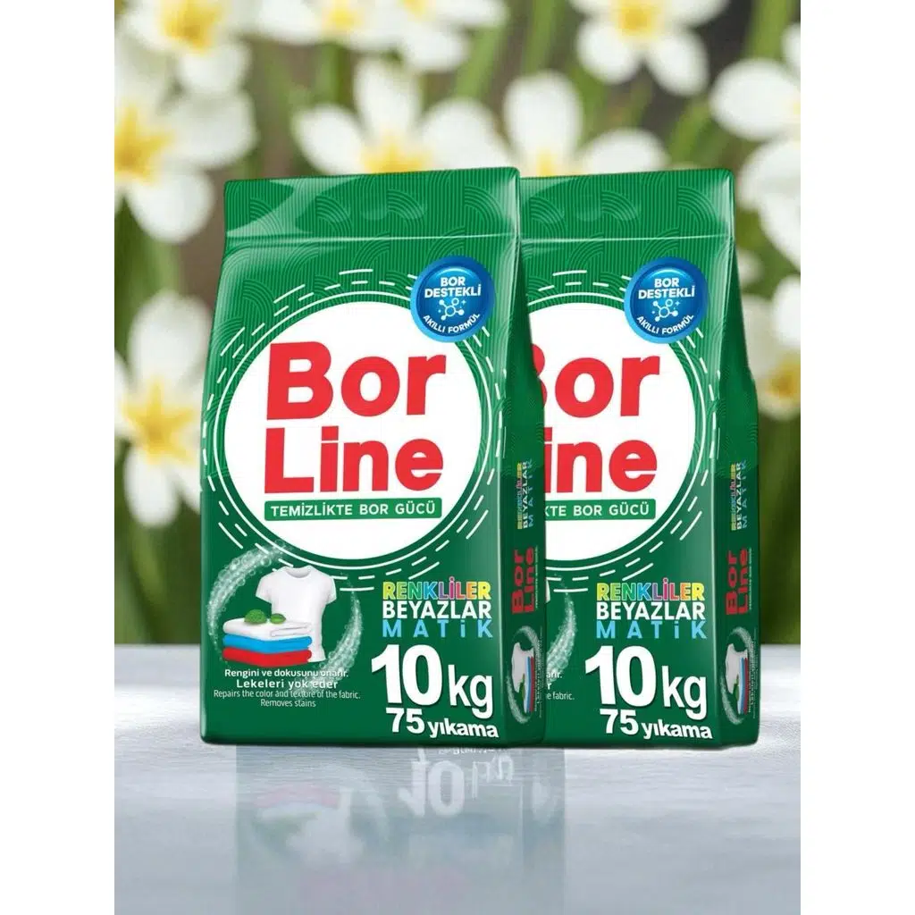Borline 2 Adet 10 kg Renkliler İçin Toz Deterjanı