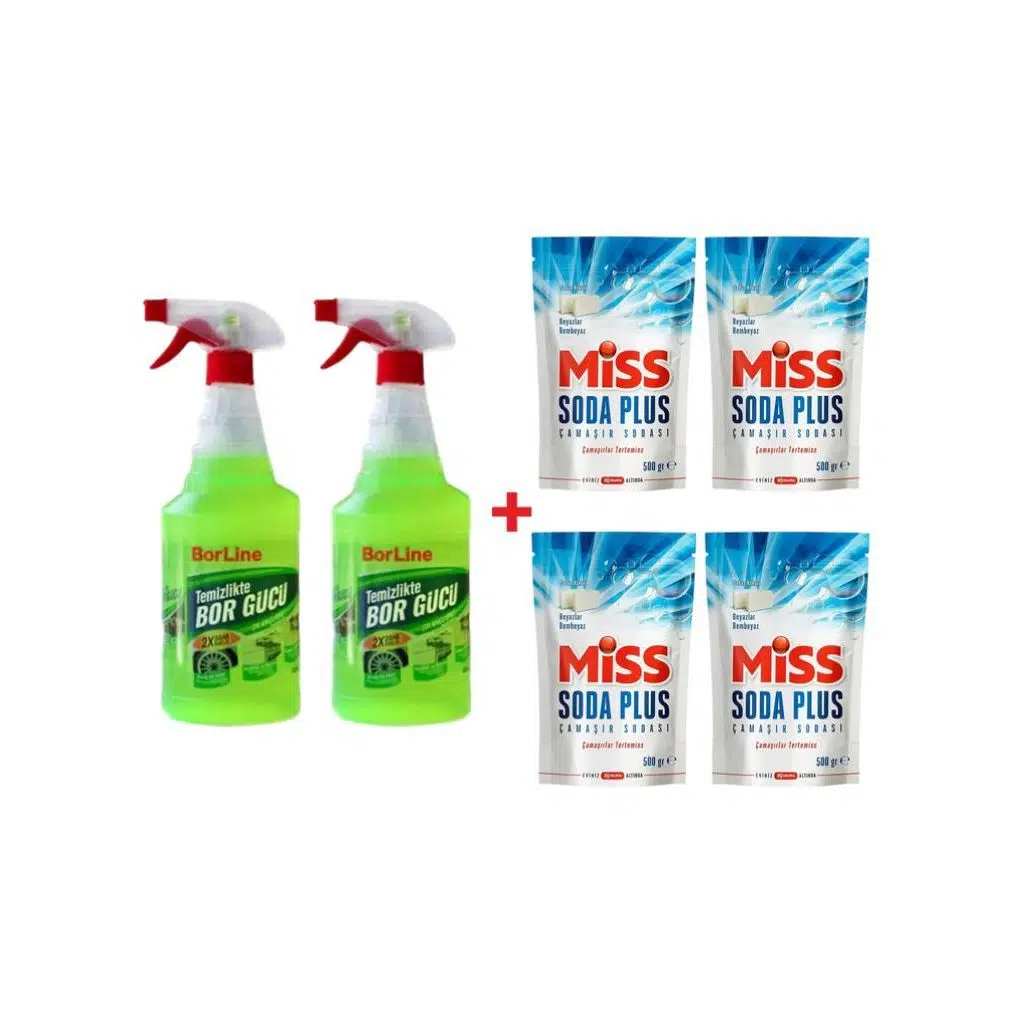 Borline 2 Adet Borgücü 1000 ml 4 Adet Miss Soda Plus 500 gr