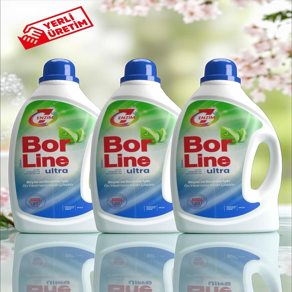 Borline 3 Adet Ultra Konsantre Sıvı Çamaşır Deterjanı 26 Yıkama Beyaz ve Renkliler İçin 