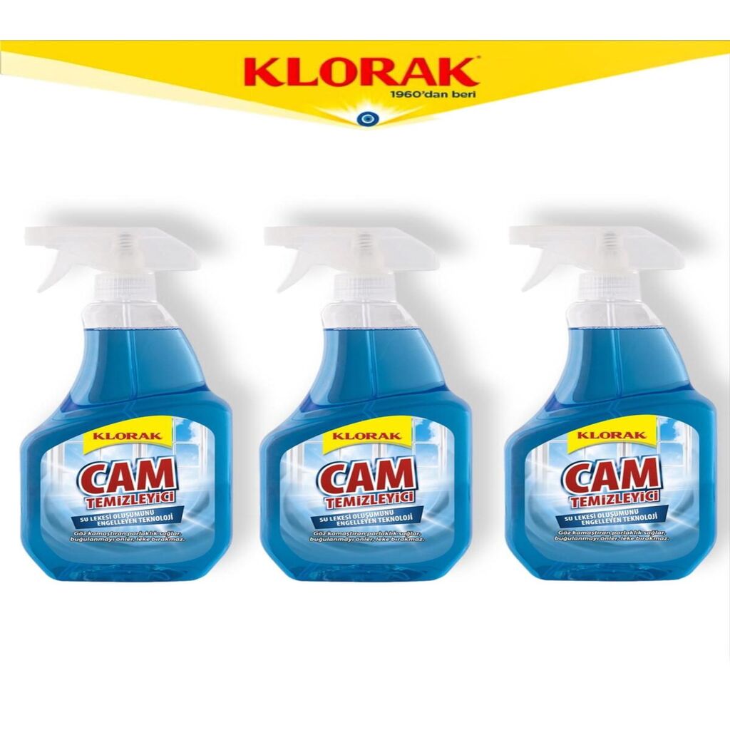 CAM TEMİZLEYİCİ 925 ML 3 ADET