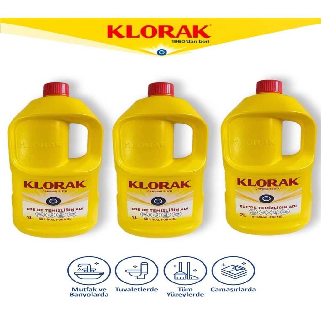 Çamaşır Suyu 2000 Ml 3 Adet