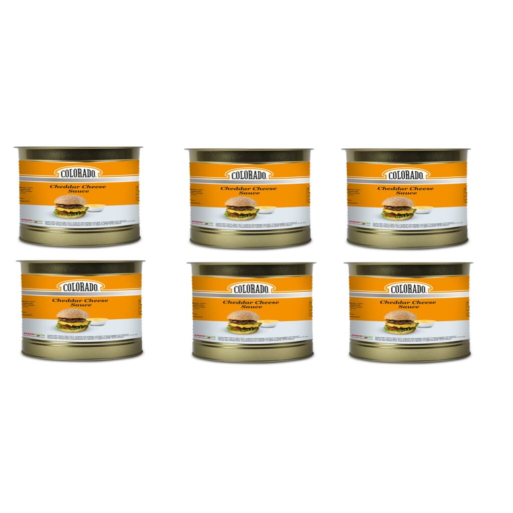 Cheddar Cheese Sauce 2.800 Gr * 6 Adet 16.800 Gr ( Cheddar Peynir Sosu )