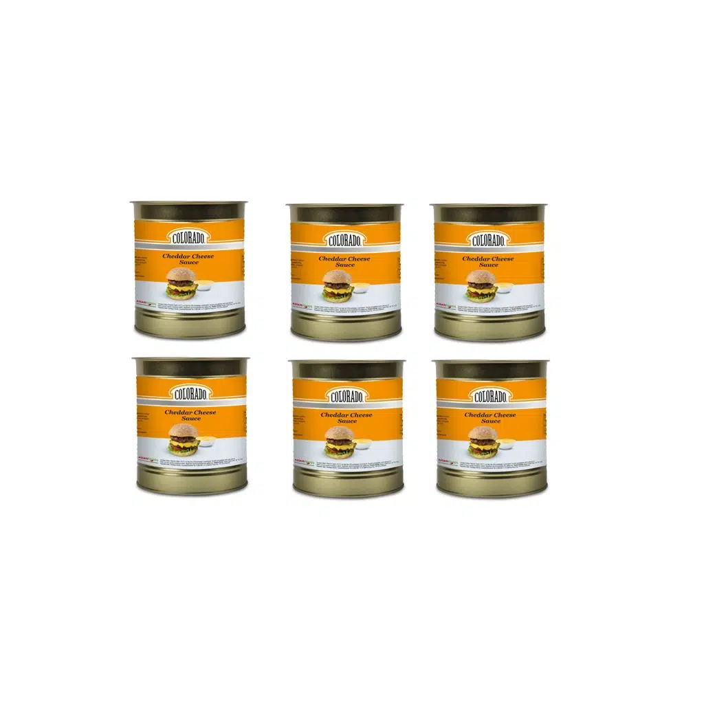 Cheddar Cheese Sauce 2.800 Gr * 6 Adet 16.800 Gr ( Cheddar Peynir Sosu )