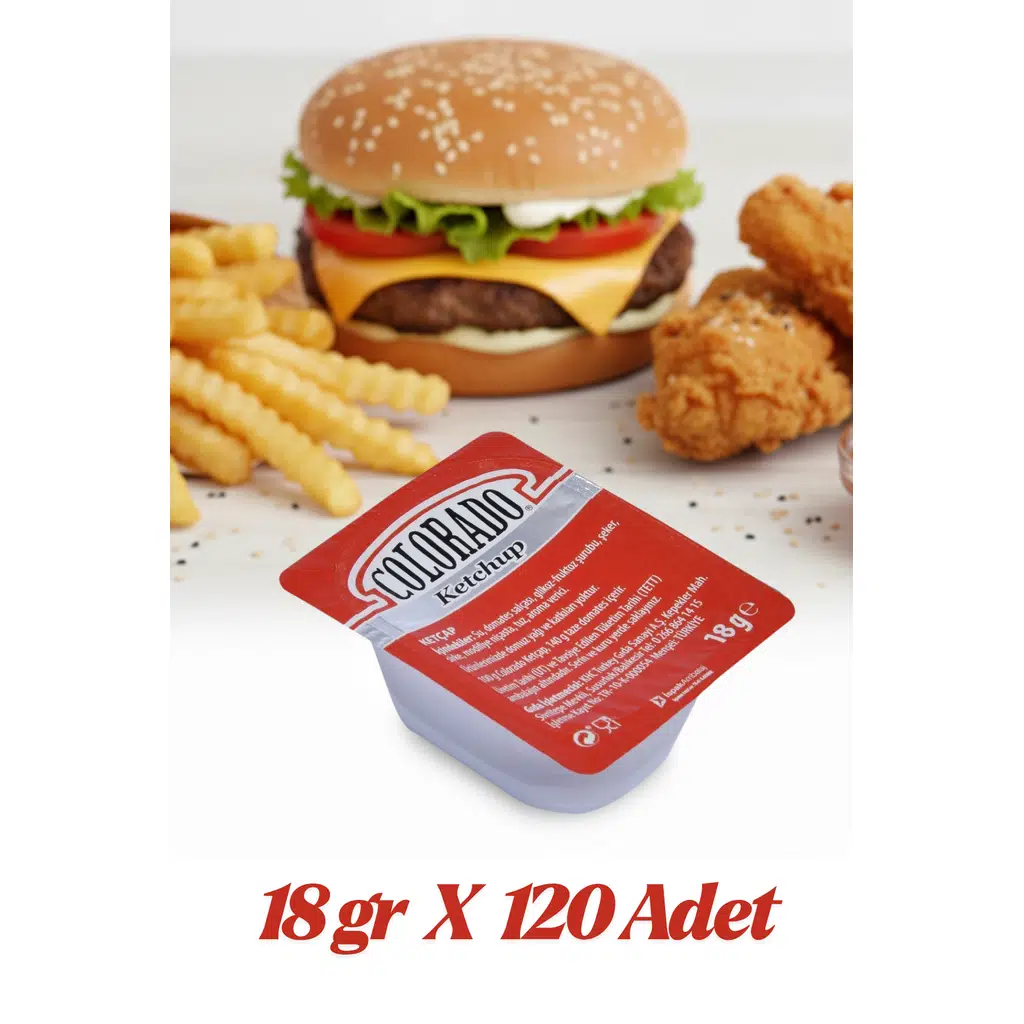Colorado Ketçap Sos Küvet 18 gr 120 Adet