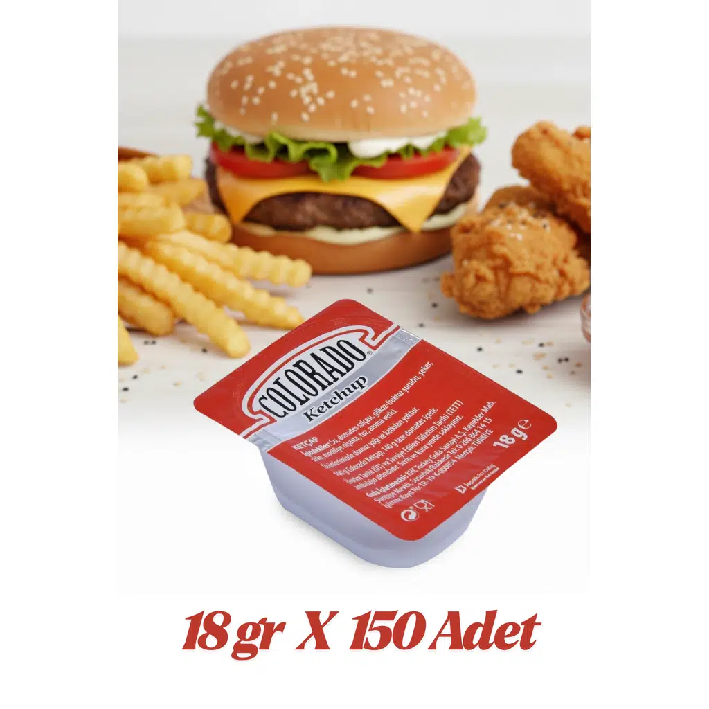 Colorado Ketçap Sos Küvet 18 gr 150 Adet