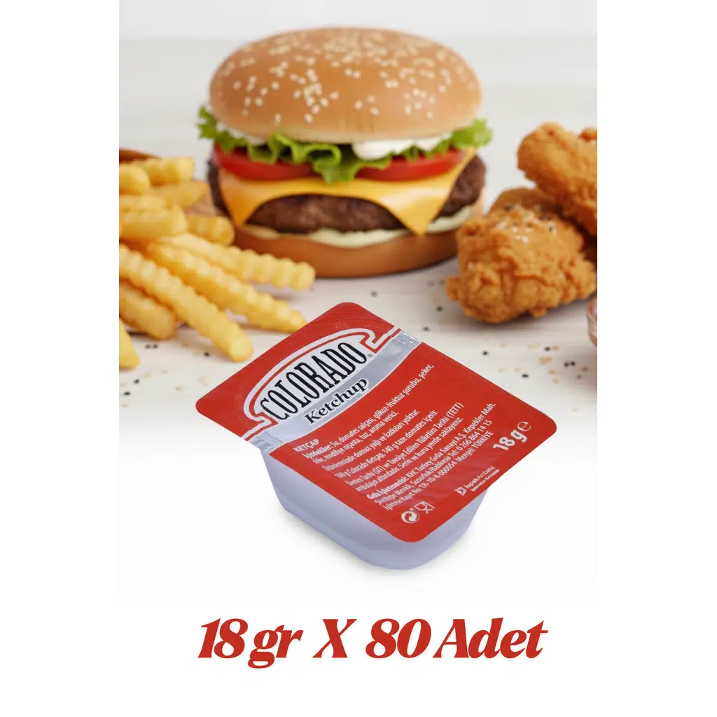 Colorado Ketçap Sos Küvet 18 gr 80 Adet