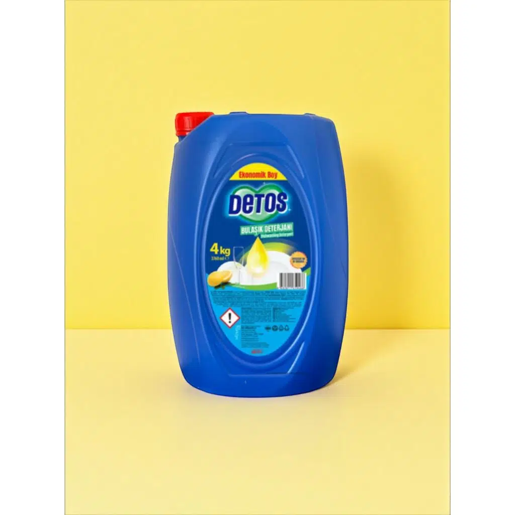 Detos 4000 ml Limon Özlü Elde Yıkama Bulaşık Deterjanı 