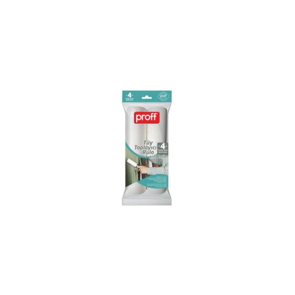 Evcil Hayvan Yapışkanlı Rulo Tüy Toplayıcı 4'lü Yedek Rulo - 4 X 50 Yaprak