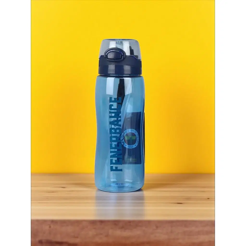 Fenerbahçe Taraftar Şeffaf 750 Ml Pipetli Suluk Matara 
