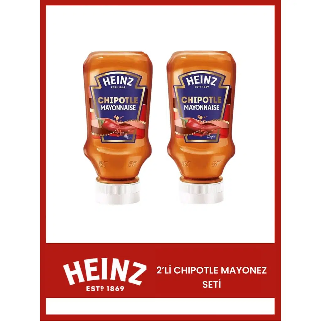 Heinz 2 Adet Chipotle Acılı Mayonez(2X225=450gr)