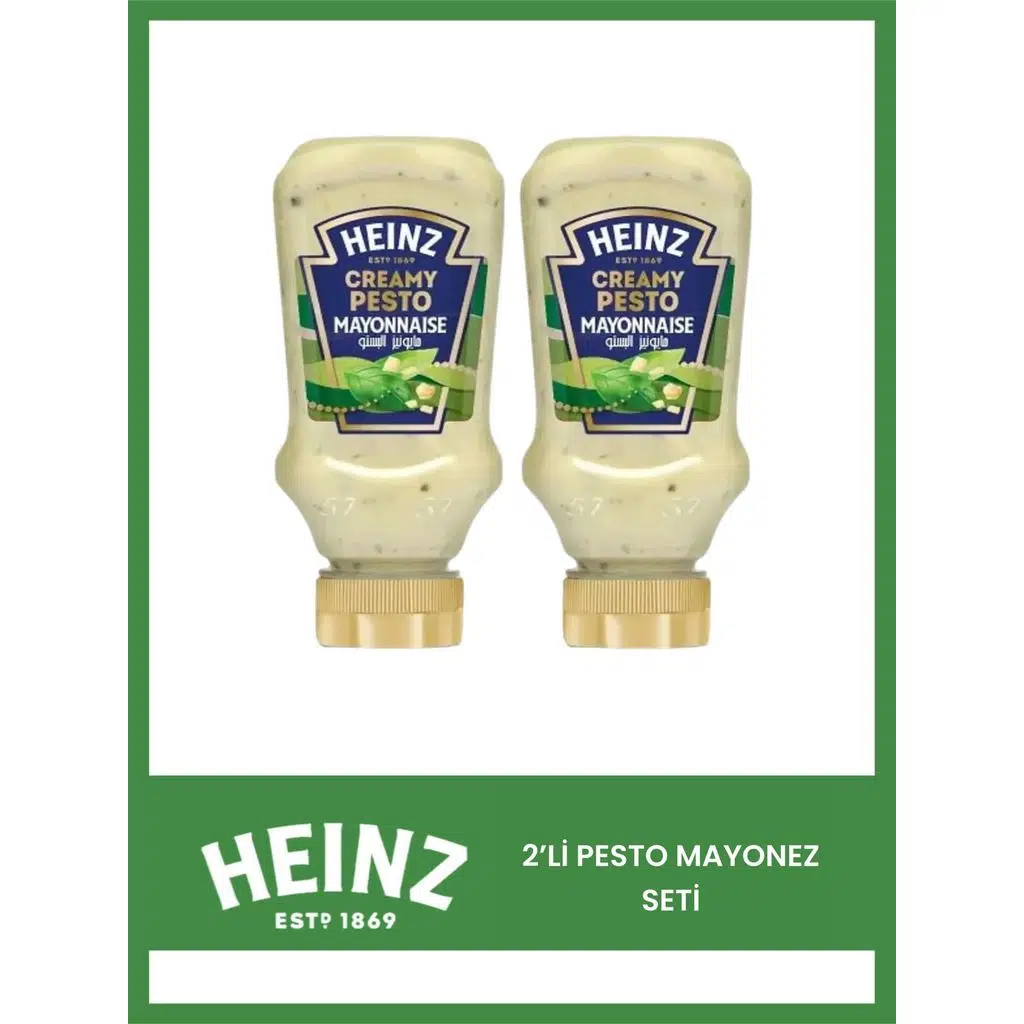 Heinz 2 Adet Creamy Pesto Mayonez(2X225=450gr) 