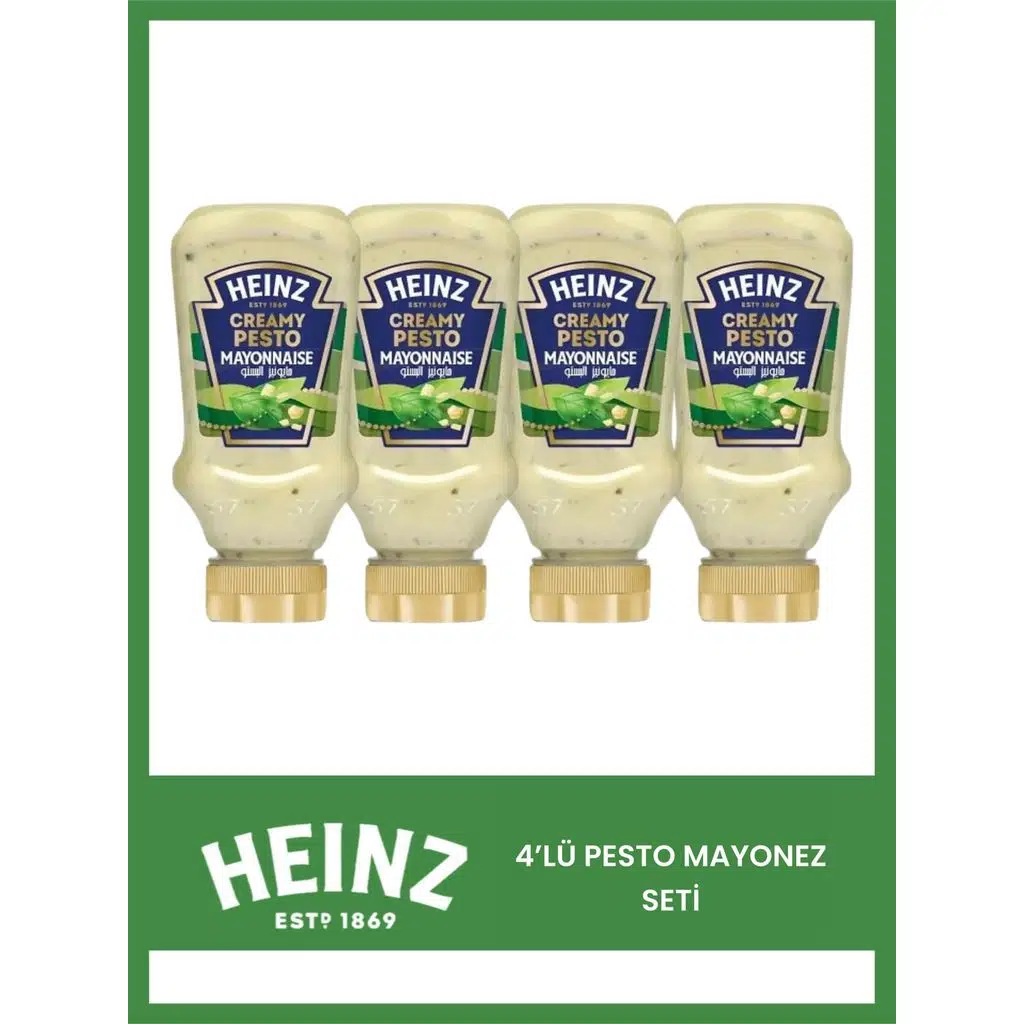 Heinz 4 Adet Creamy Pesto Mayonez(4X225=900gr)