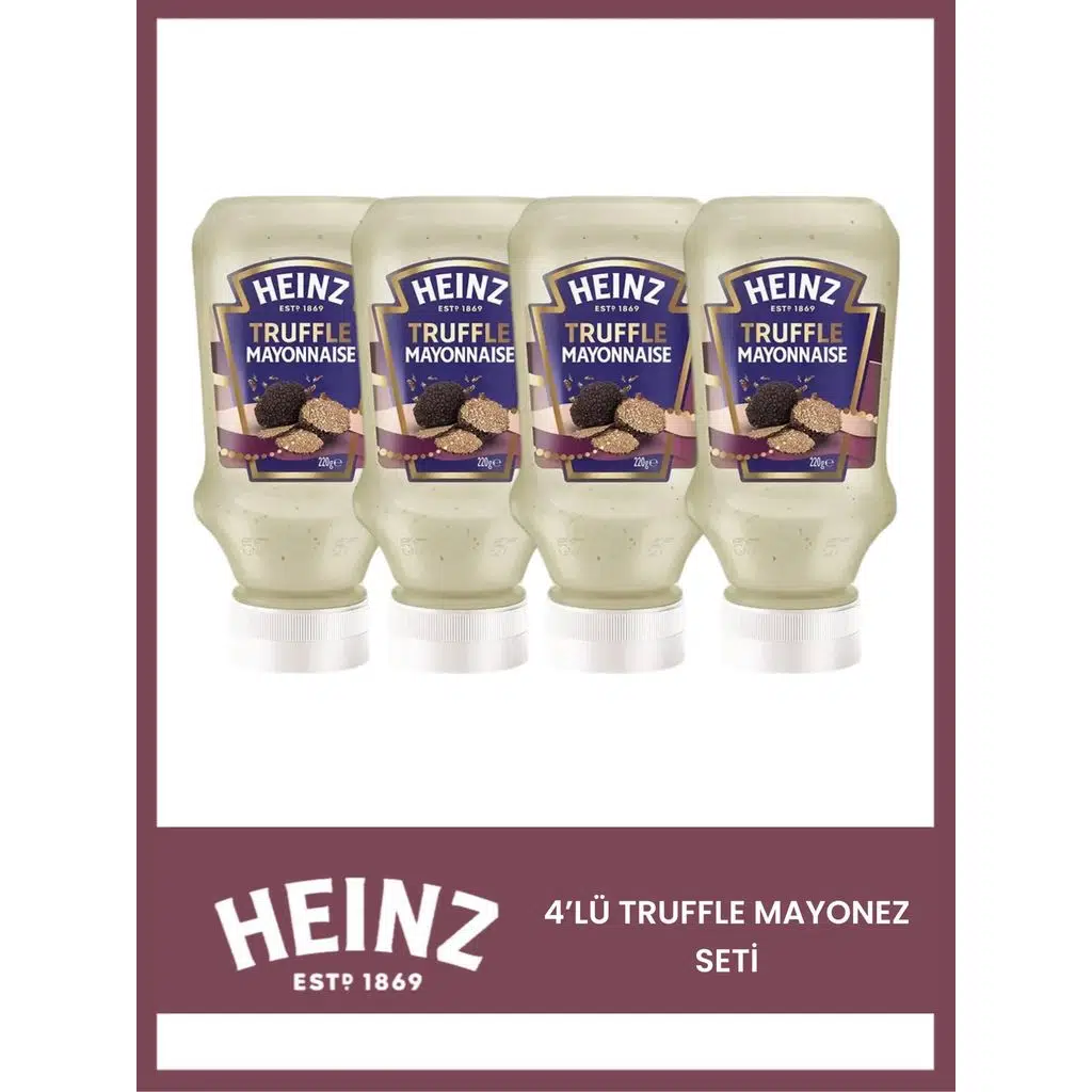 Heinz 4 Adet Truffle Mayonez(4X220=880gr)