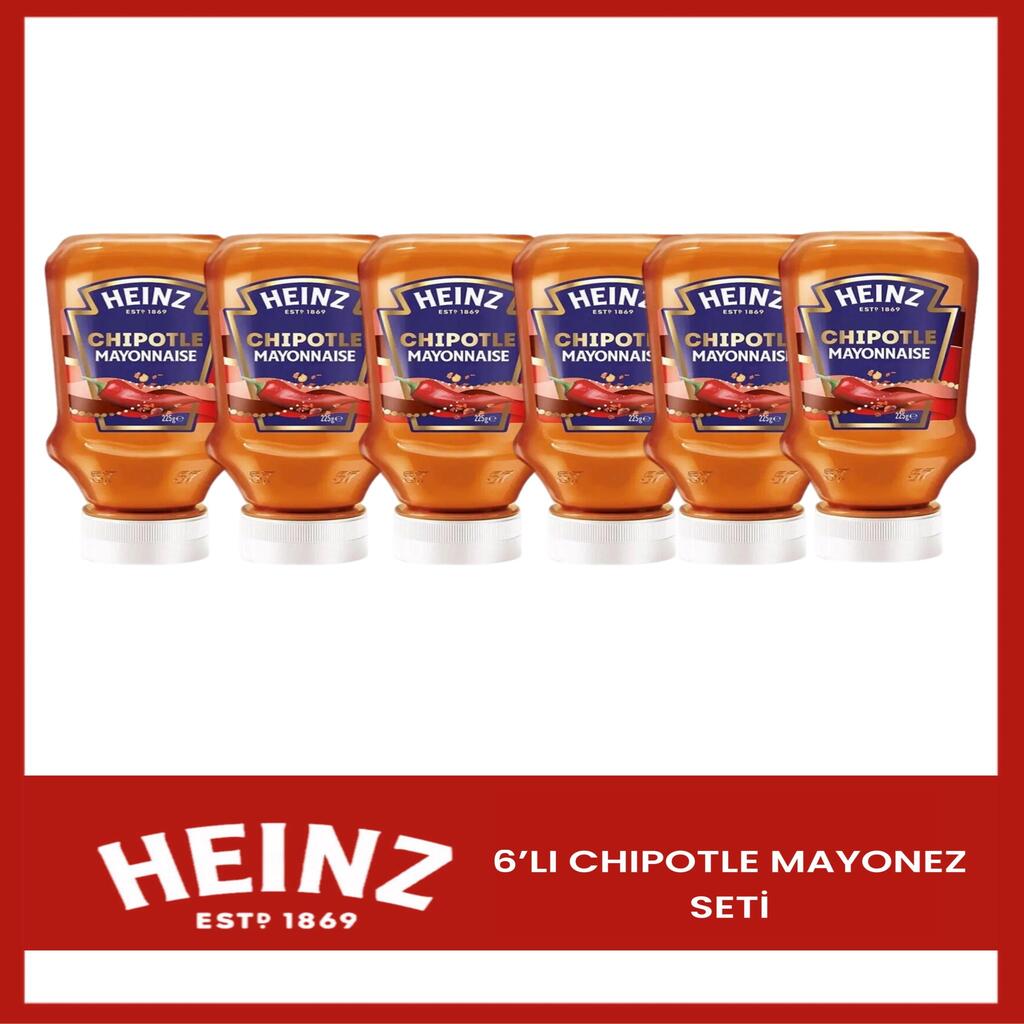 Heinz 6 Adet Chipotle Acılı Mayonez(6X225=1350gr)