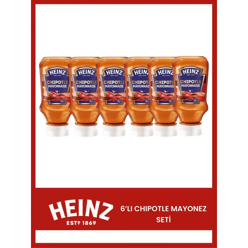 Heinz 6 Adet Chipotle Acılı Mayonez(6X225=1350gr)