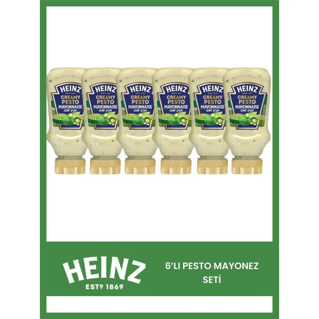Heinz 6 Adet Creamy Pesto Mayonez(6X225=1350gr)
