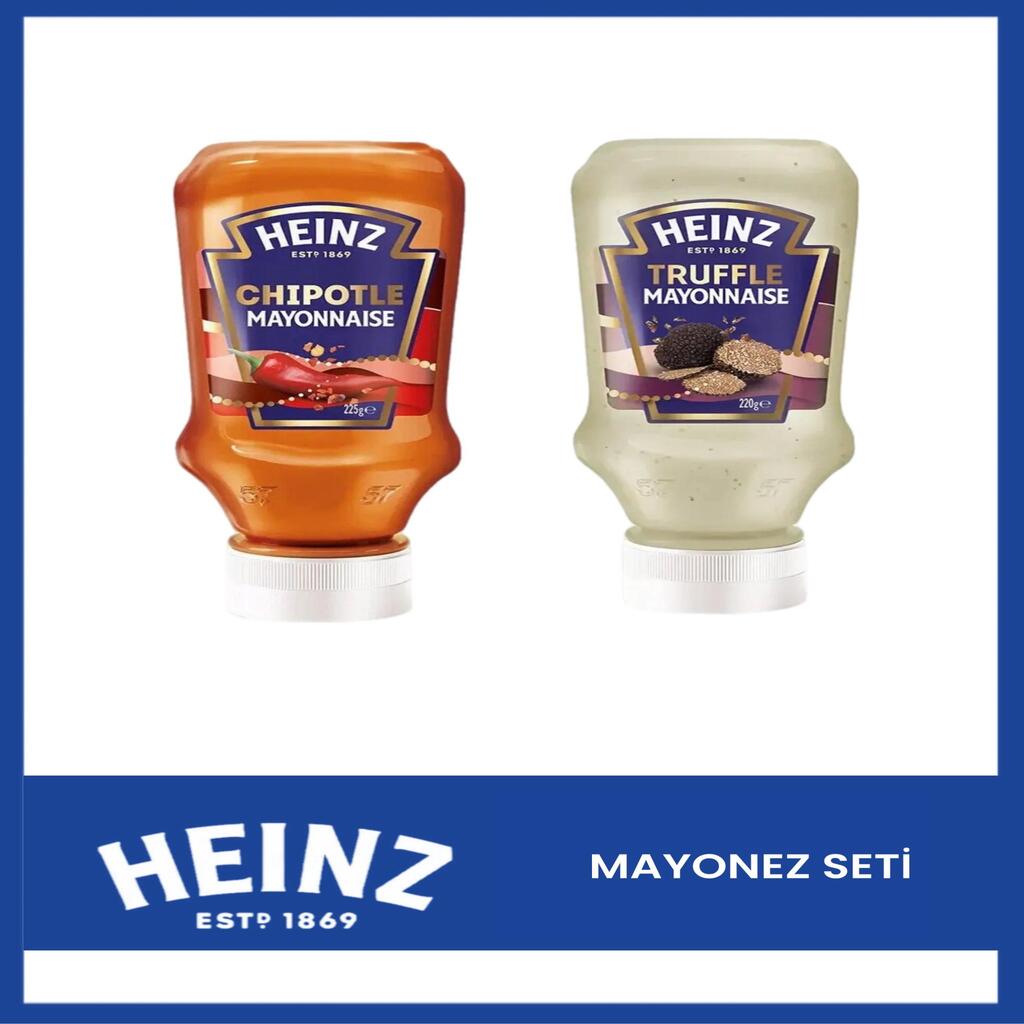 Heinz İkili Set Mayonez Chipotle Acılı 225 gr Truffle 220 gr