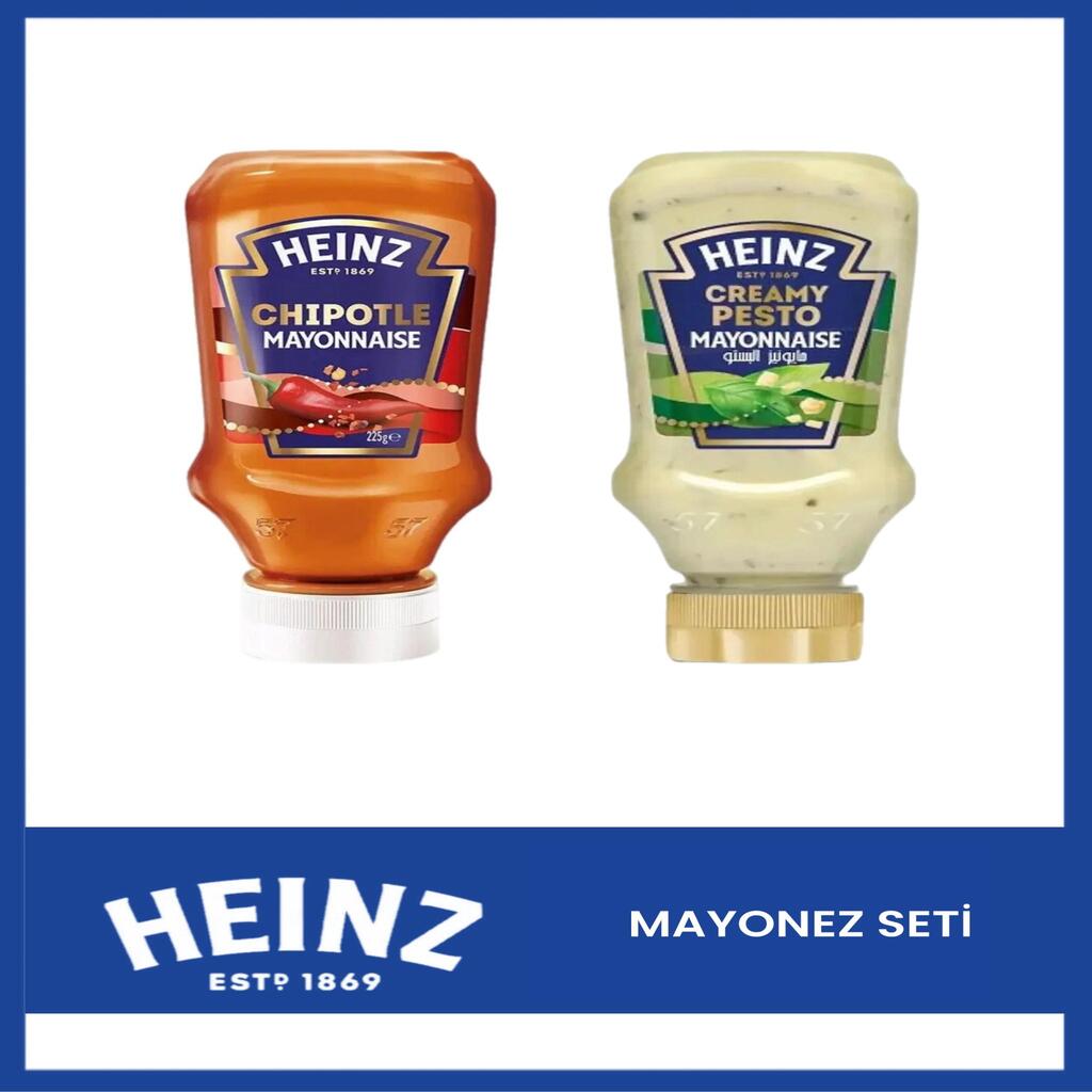 Heinz İkili Set Mayonez Creamy Pesto 225 gr Chipotle Acılı 225 gr