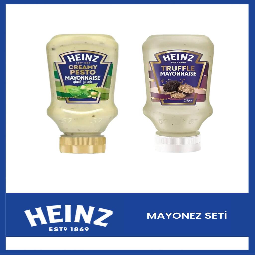 Heinz İkili Set Mayonez Creamy Pesto 225 gr Truffle 220 gr