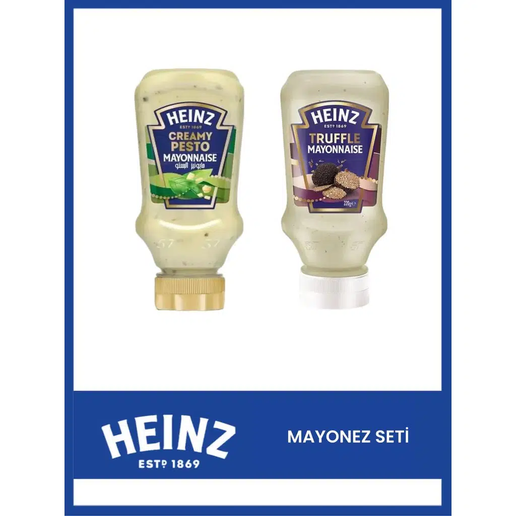 Heinz İkili Set Mayonez Creamy Pesto 225 gr Truffle 220 gr