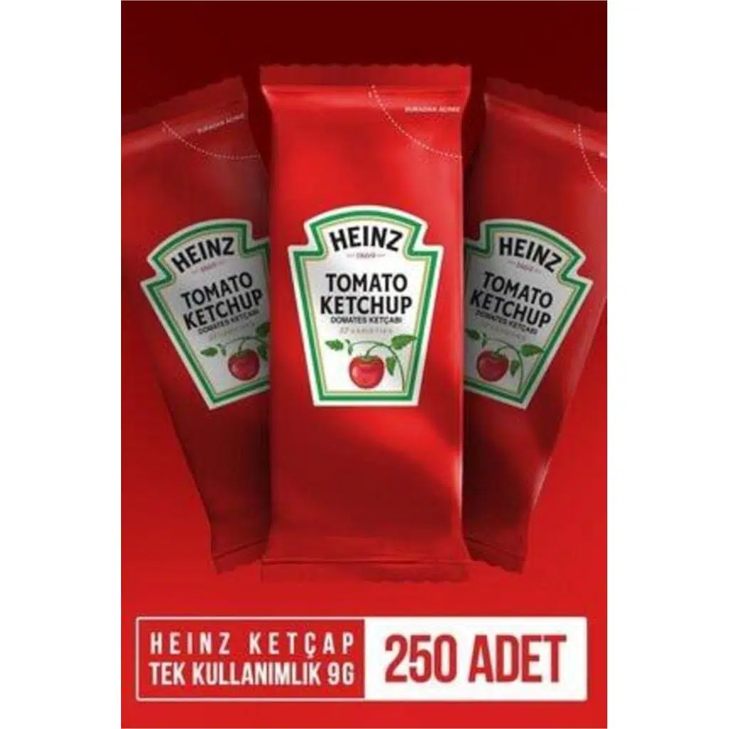 Ketçap Pp Sachet Tek Kullanımlık 250*9 Gr