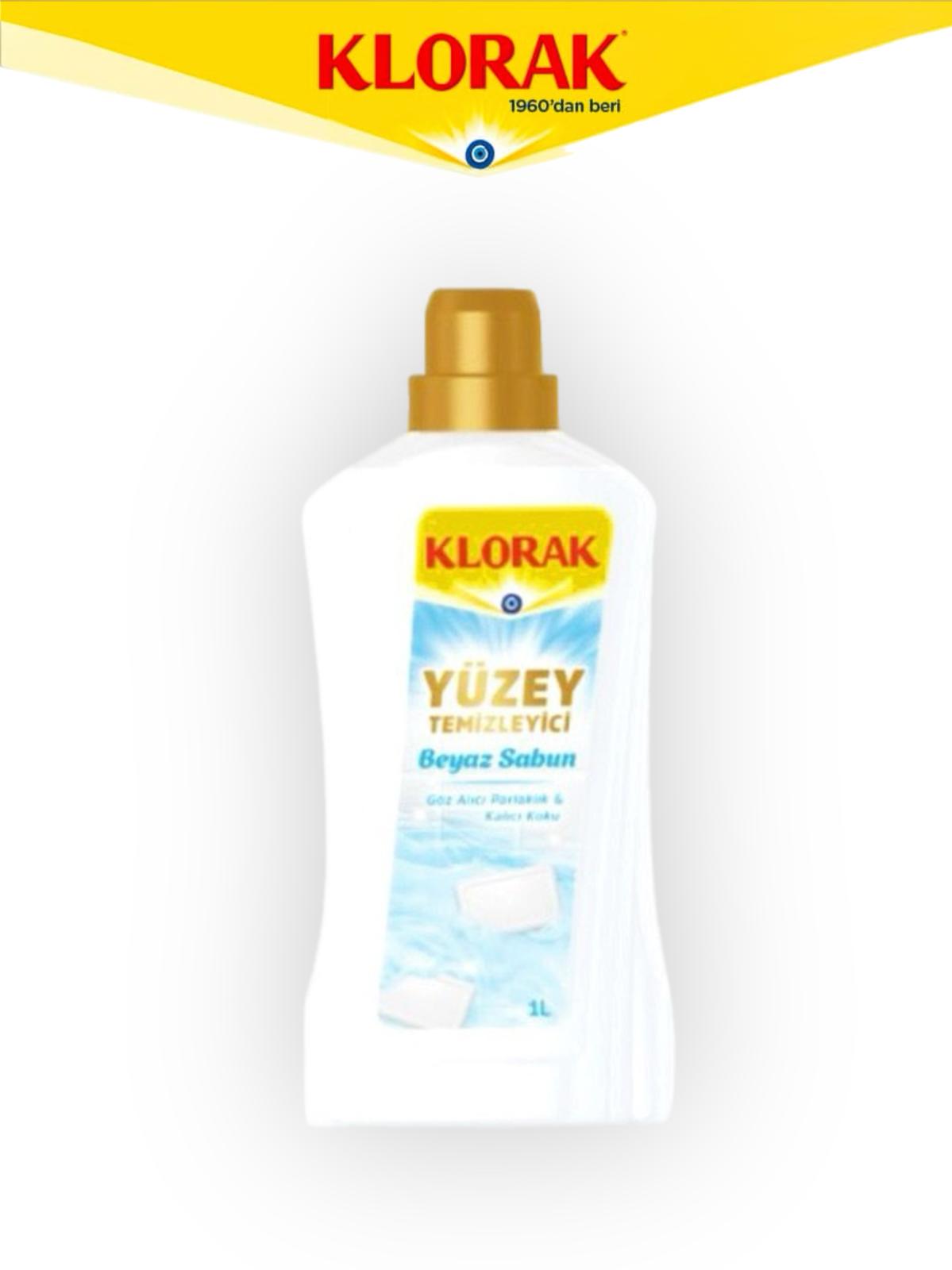 KLORAK YÜZEY TEMİZLEYİCİ 1000 ML (BEYAZ SABUN)*12