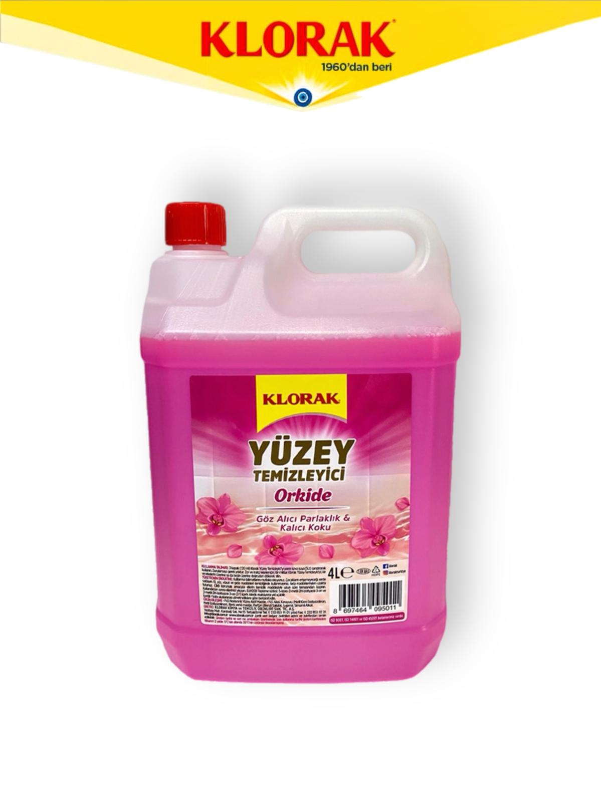 KLORAK YÜZEY TEMİZLEYİCİ 4000 ML (ORKİDE)*4