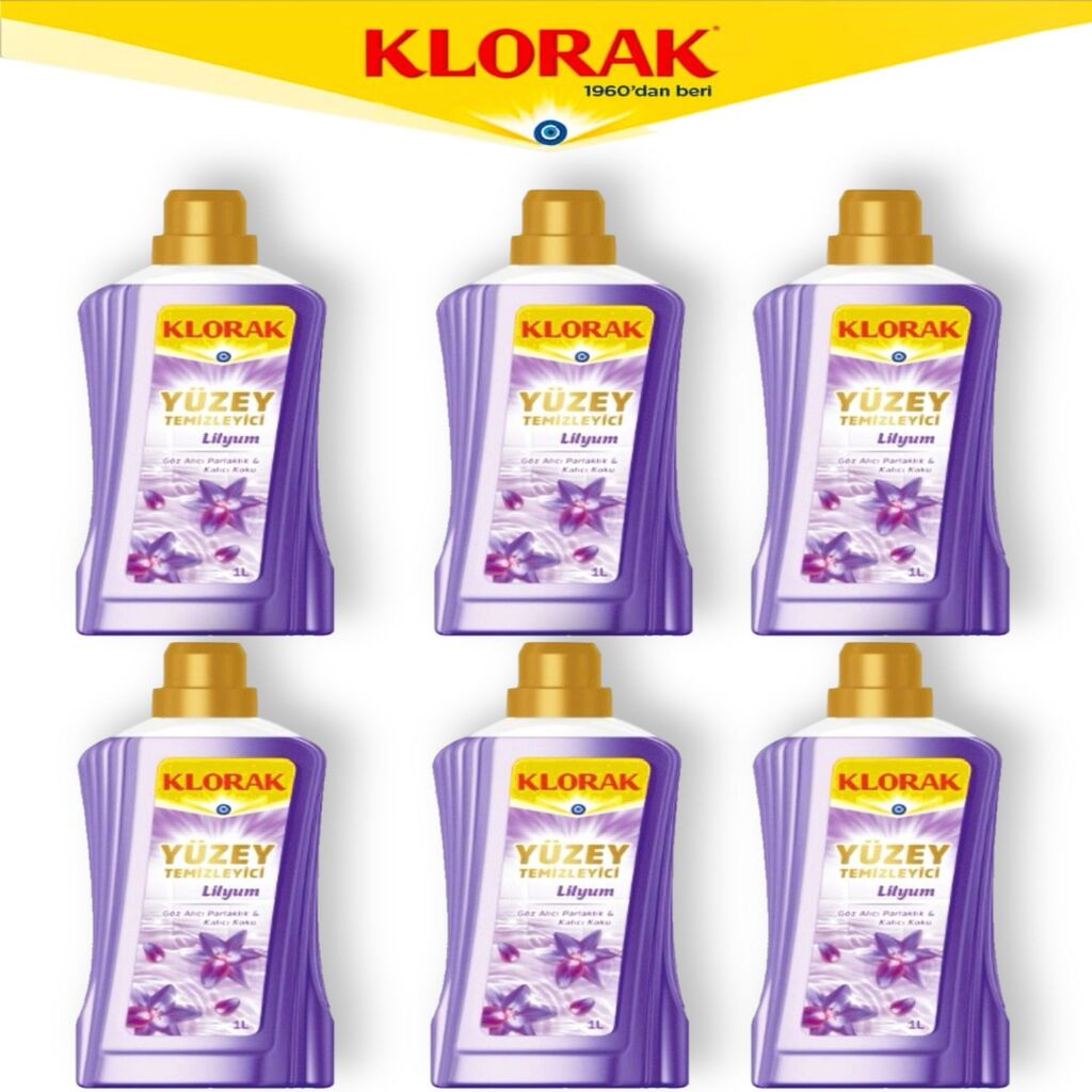 Klorak Yüzey Temizleyici Lilyum 1000 ml 6 Adet