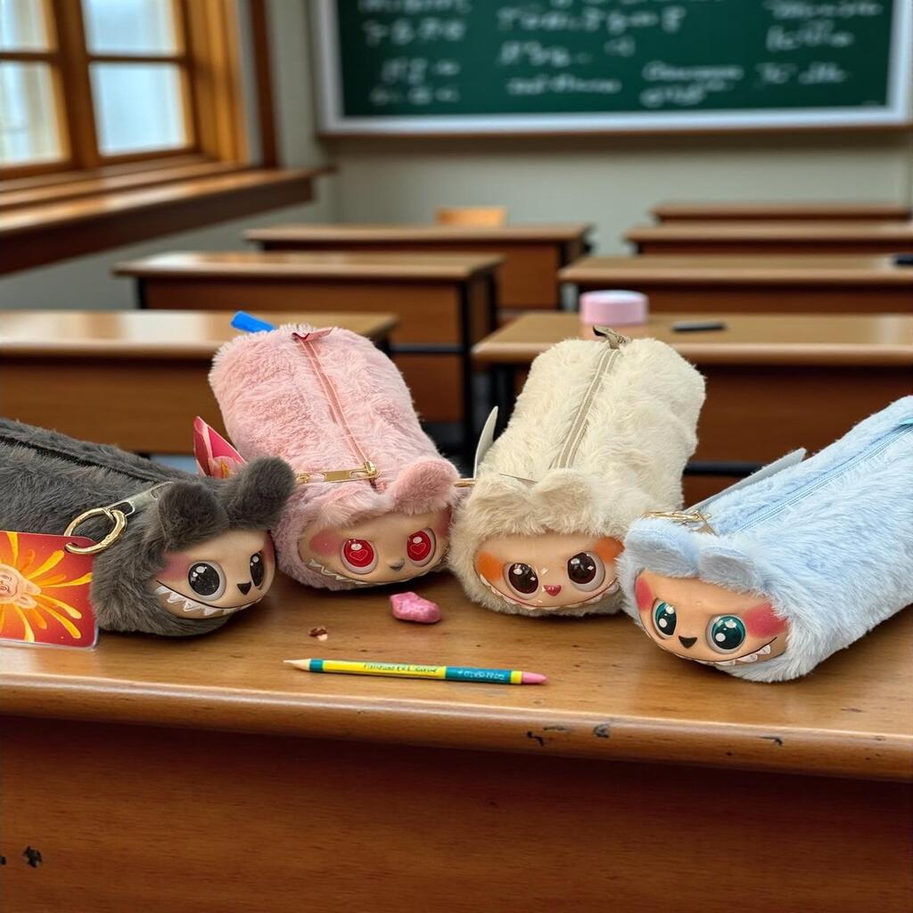 Labubu Anahtarlık Ve Kalemlik Bir Arada Yeni Model Oyuncak Peluş 