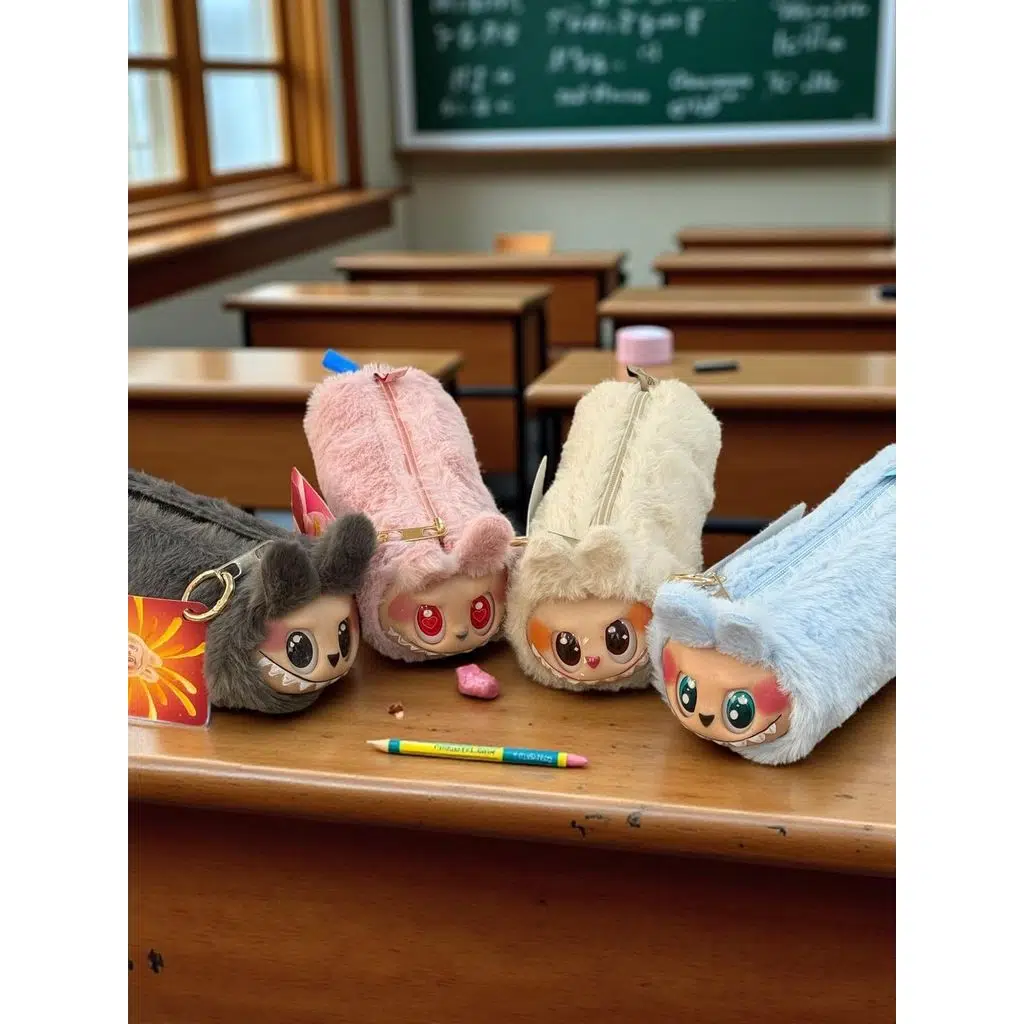 Labubu Anahtarlık Ve Kalemlik Bir Arada Yeni Model Oyuncak Peluş 