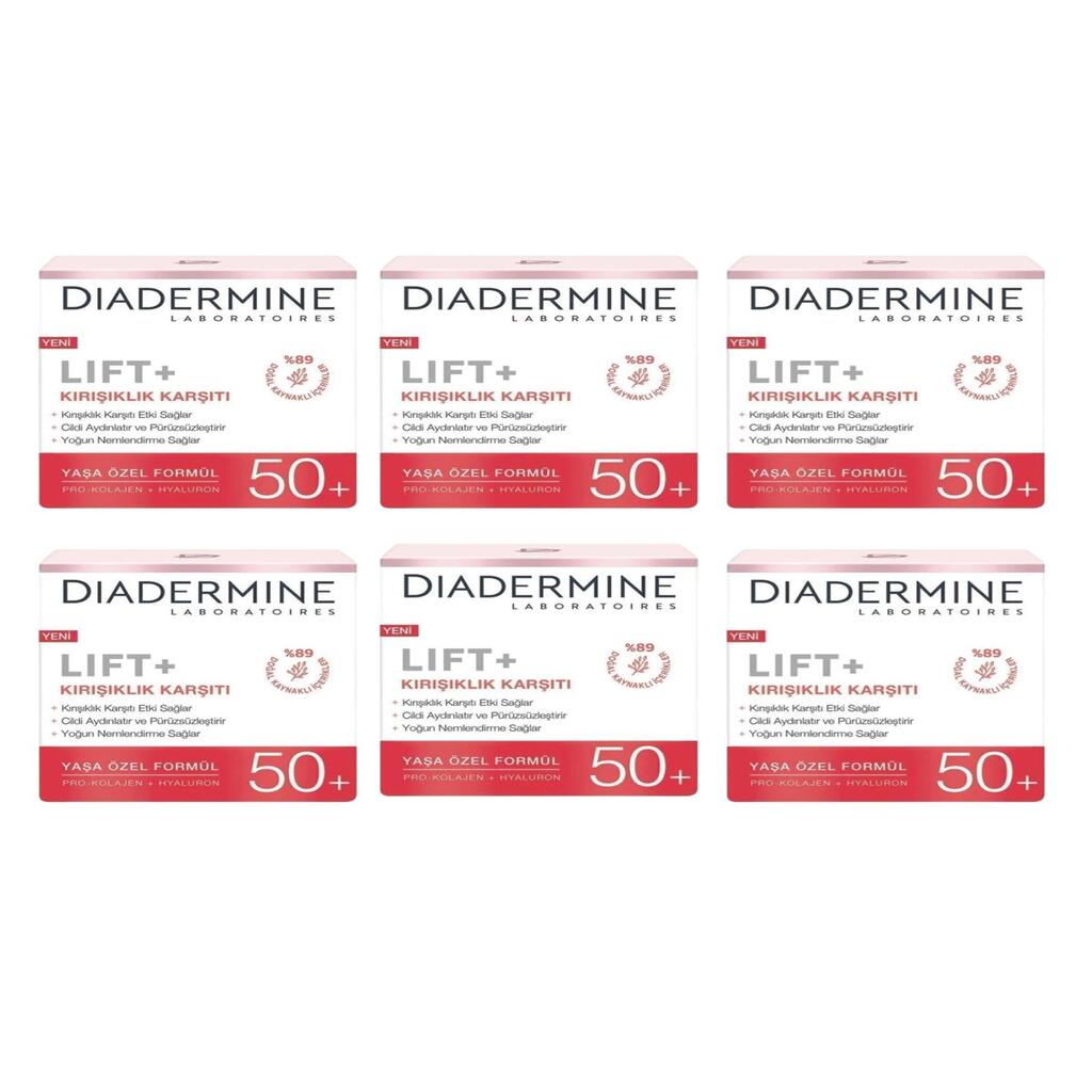 Lift+ Kırışıklık Karşıtı 50+ Yaşa Özel Formül 50ml X 6 Adet
