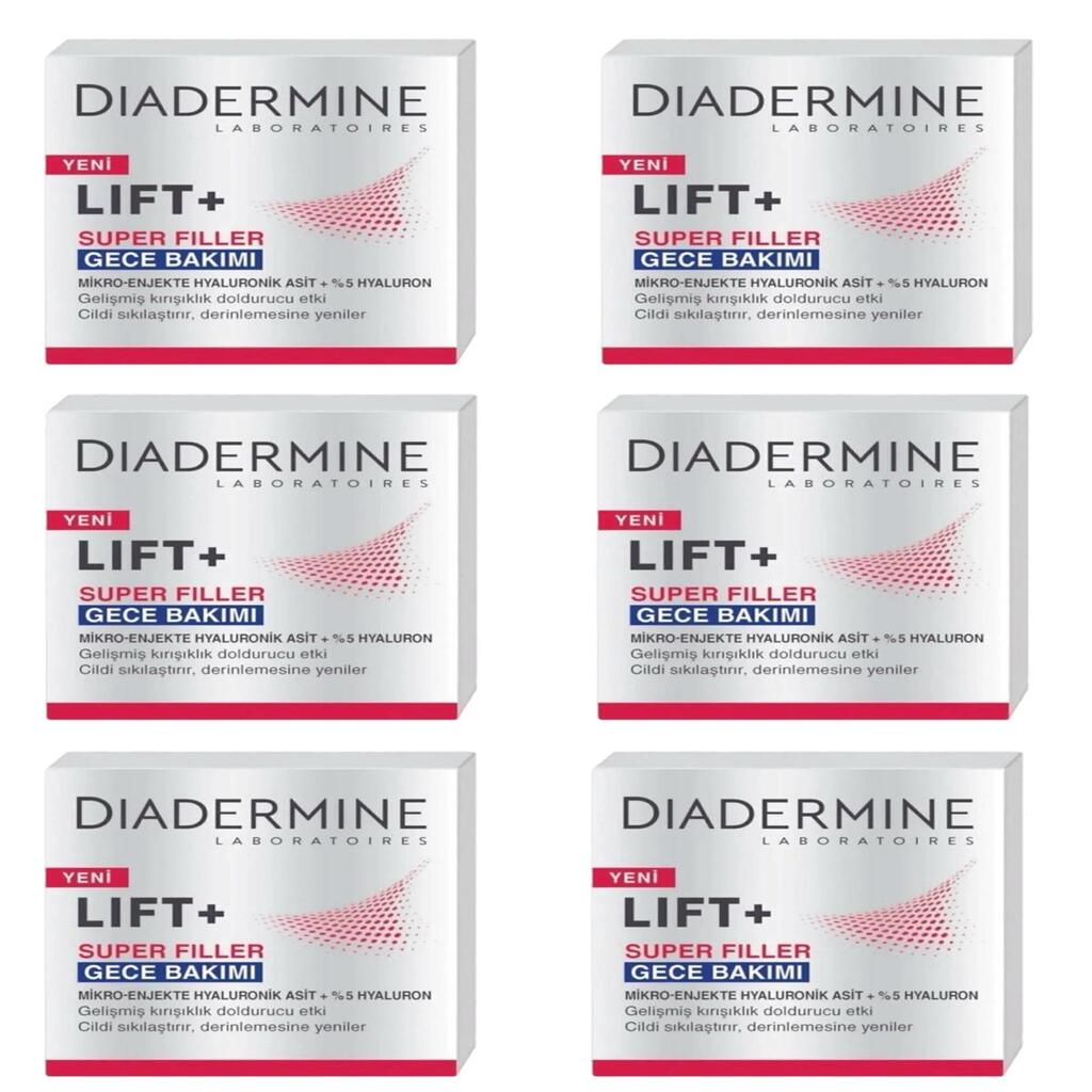 Lift+ Super Filler Gece Kremi 50ml X 6 Adet