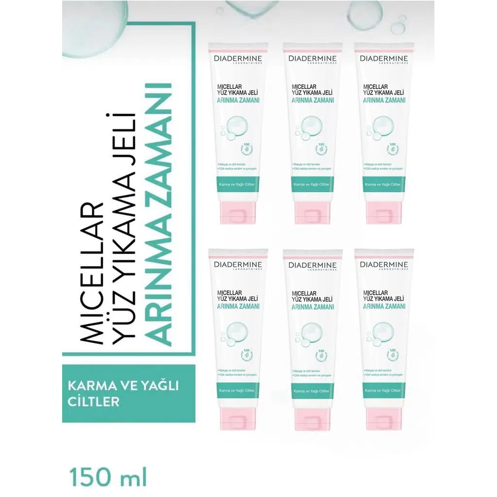 Mıcellar Yüz Yıkama Jeli Arınma Zamanı 150 ml X 6 Adet