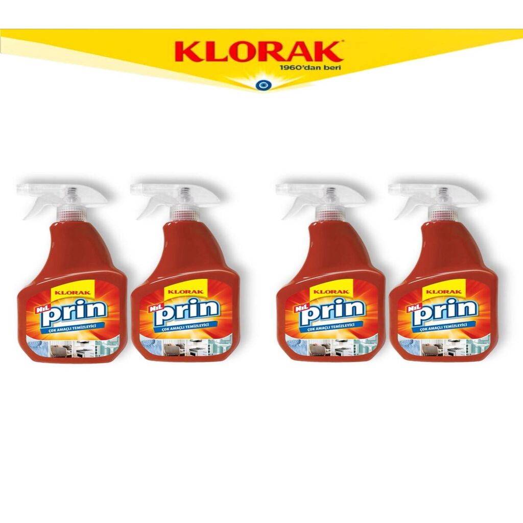 NİLPRİN ÇOK AMAÇLI TEMİZLEYİCİ 750 ML 4 ADET