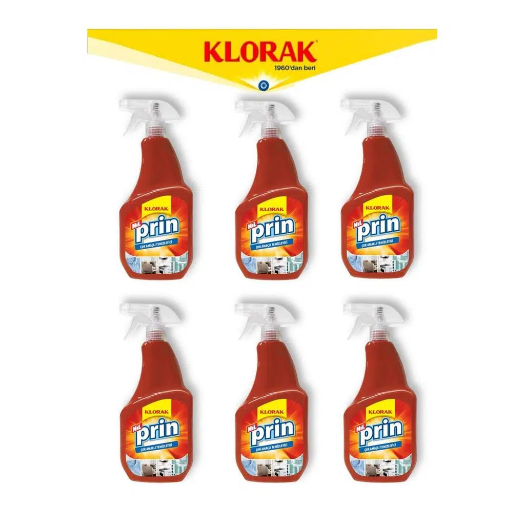 NİLPRİN ÇOK AMAÇLI TEMİZLEYİCİ 750 ML 6 ADET