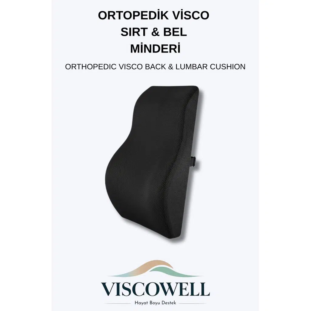 Ortopedik Sırt&Bel Minderi Ortopedik Bel Minderi %100 Visco Destek Minder