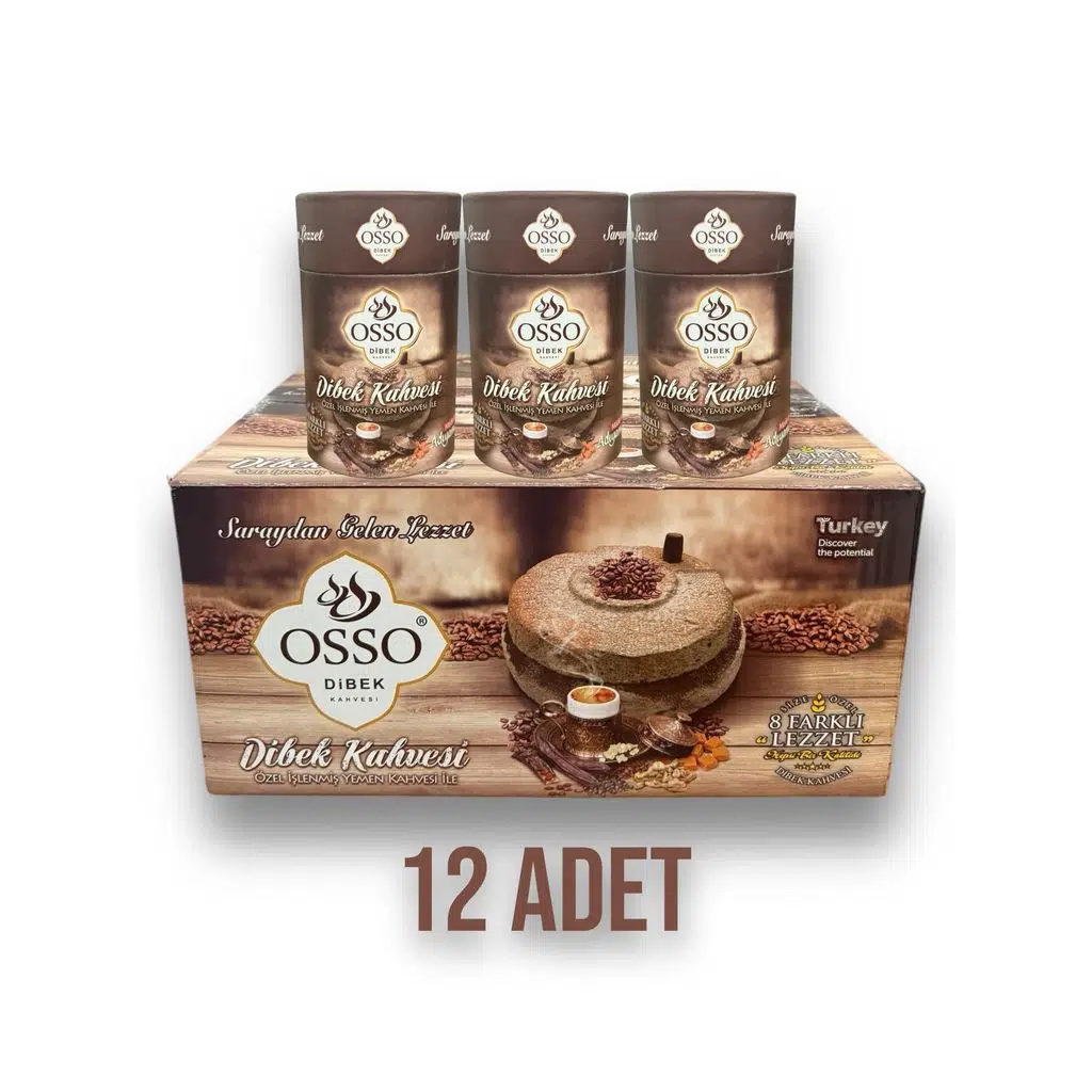 Osso 12'li Silindir Dibek Kahvesi(12X200=2400gr)
