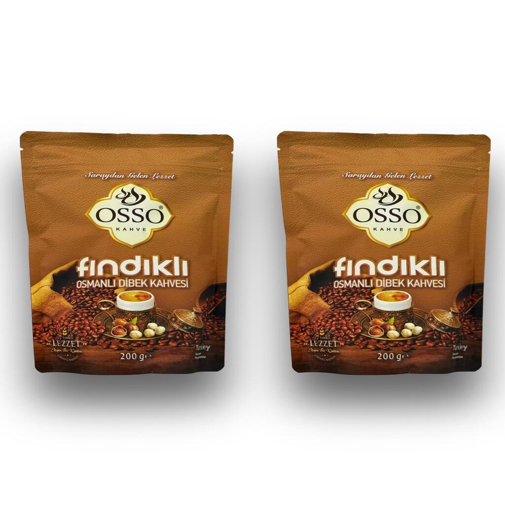 Osso 2’li Fındıklı Osmanlı Dibek Kahvesi(2X200=400gr)