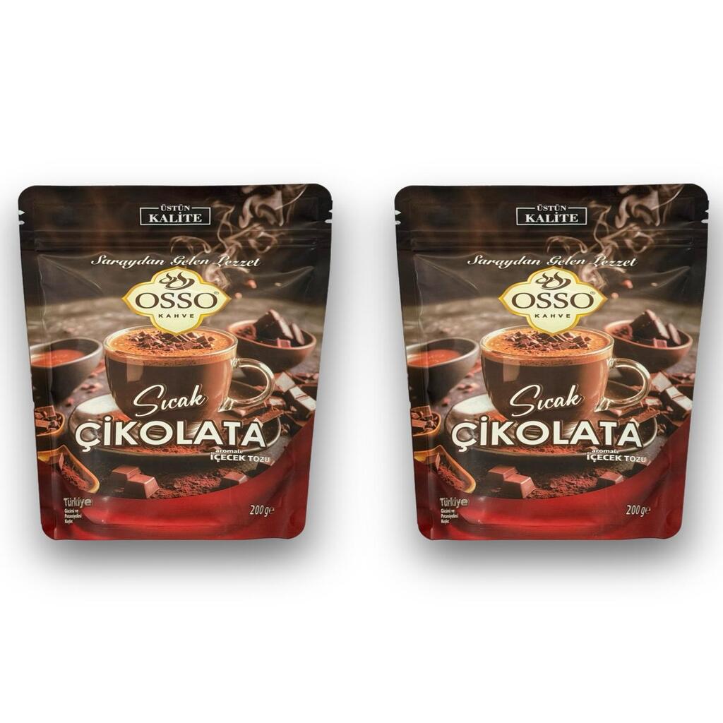 Osso 2'li Sıcak Çikolata(2X200=400Gr)