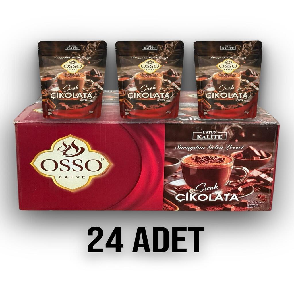 Osso 24'lü Sıcak Çikolata(24X200=4800gr)