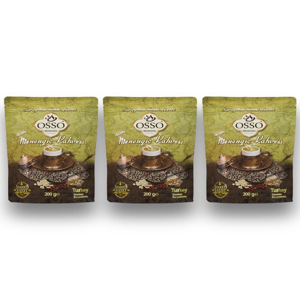 Osso 3'lü Menengiç Kahvesi(3X200=600gr)