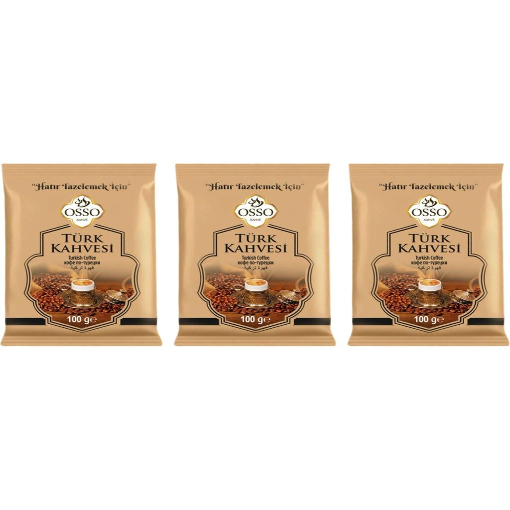Osso 3'lü Türk Kahvesi(3X100=300 gr)