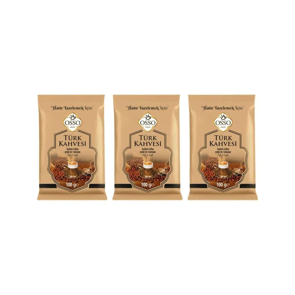 Osso 3'lü Türk Kahvesi(3X100=300 gr)