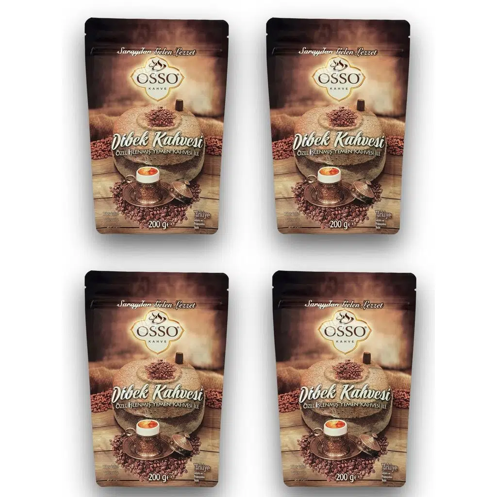 Osso 4'lü Dibek Kahvesi(4X200=800gr)