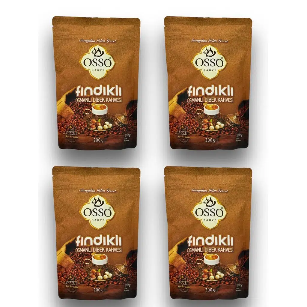 Osso 4'lü Fındıklı Osmanlı Dibek Kahvesi(4X200=800gr)