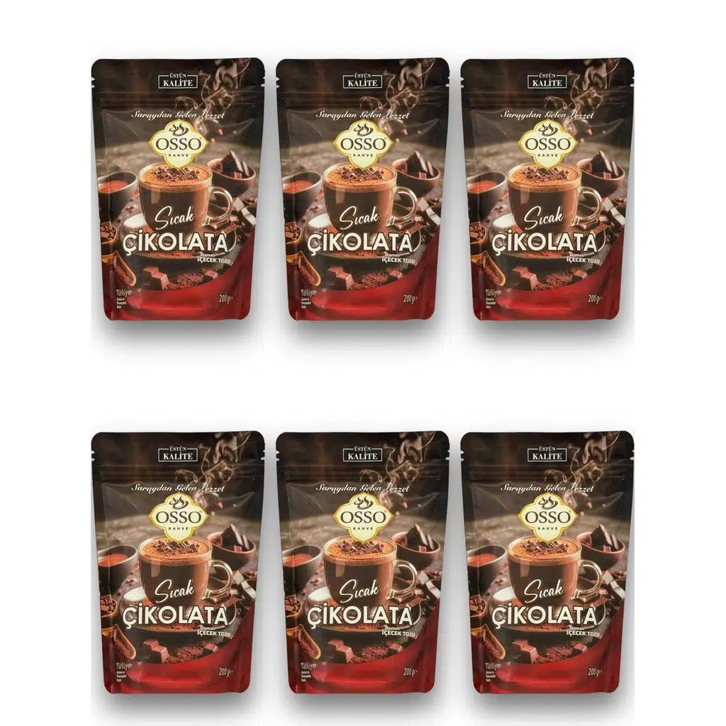 Osso 6’Lİ Sıcak Çikolata(6X200=1200Gr)
