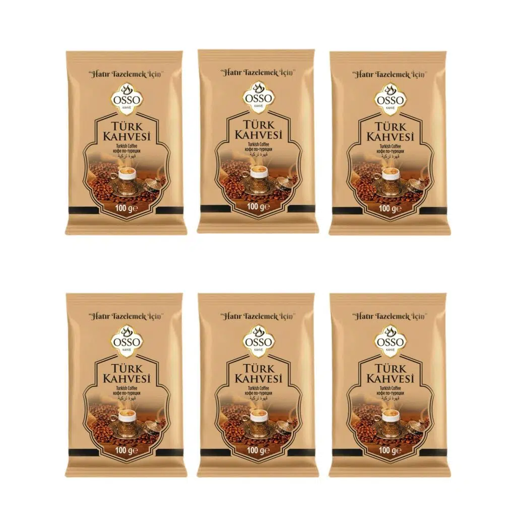 Osso 6'li Türk Kahvesi(6X100=600gr)